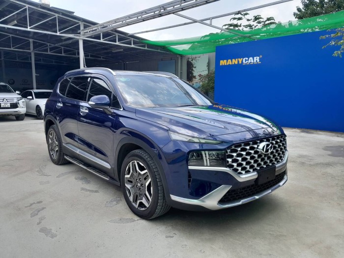 Huyndai santafe 2.2L 2021 xanh máy dầu